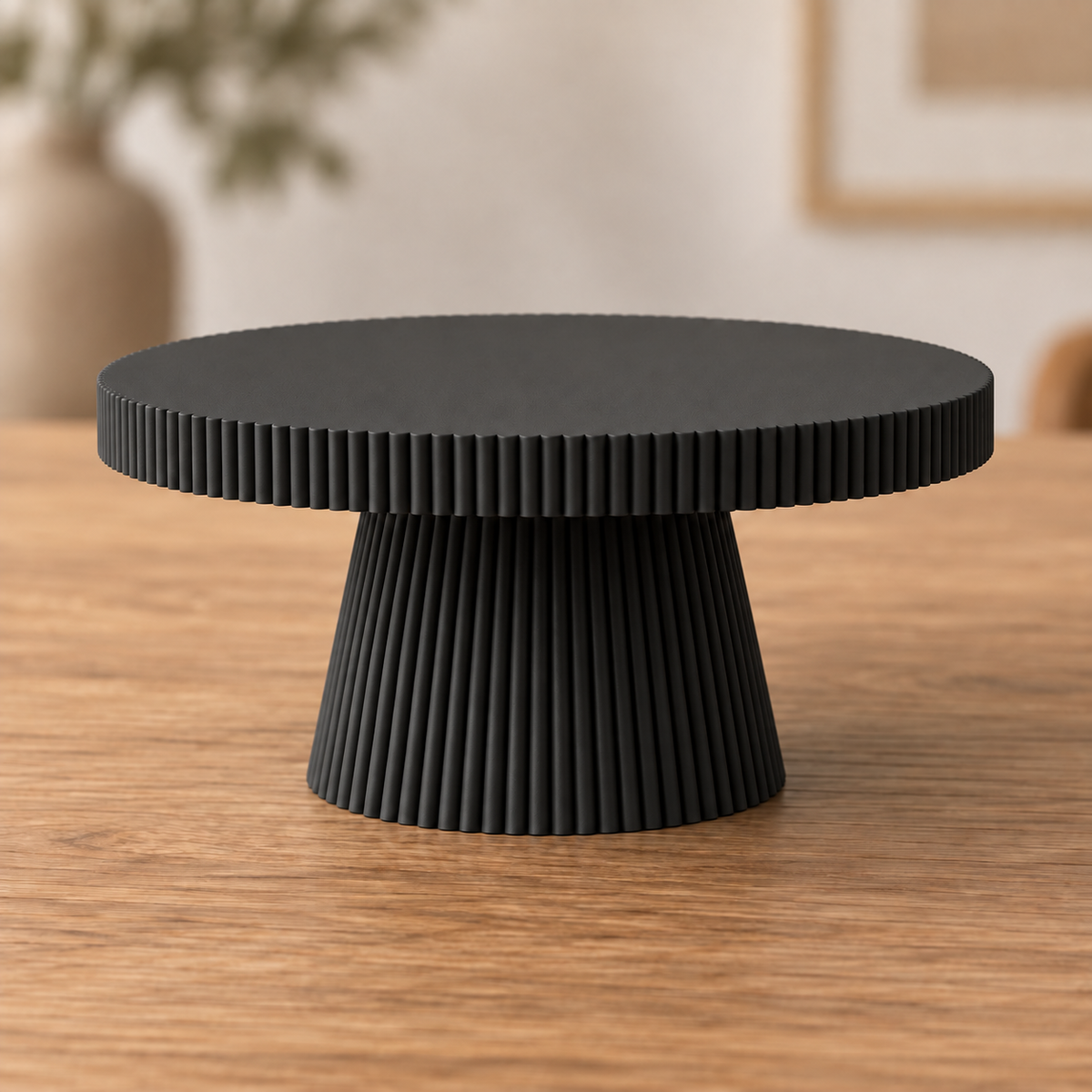 Fluted Pedestal Display Stand
