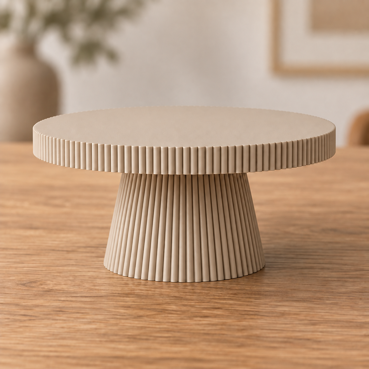 Fluted Pedestal Display Stand