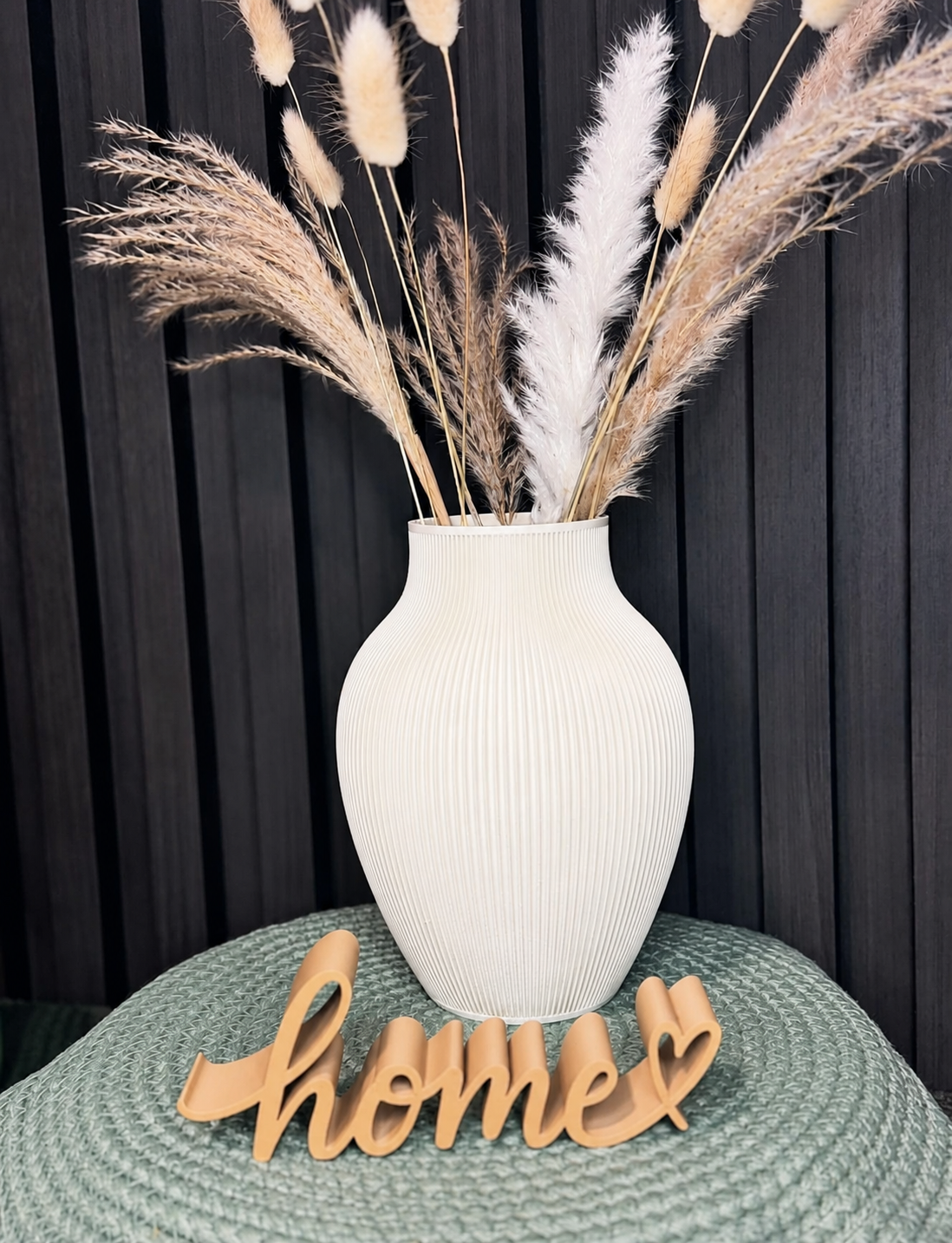 Aira Ribbed Decorative Vase